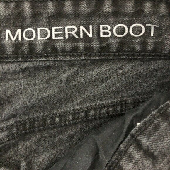 Madison Jeanswear Black Denim Jeans Trousers Womens 12 Pants Flared Distressed - Picture 9 of 10